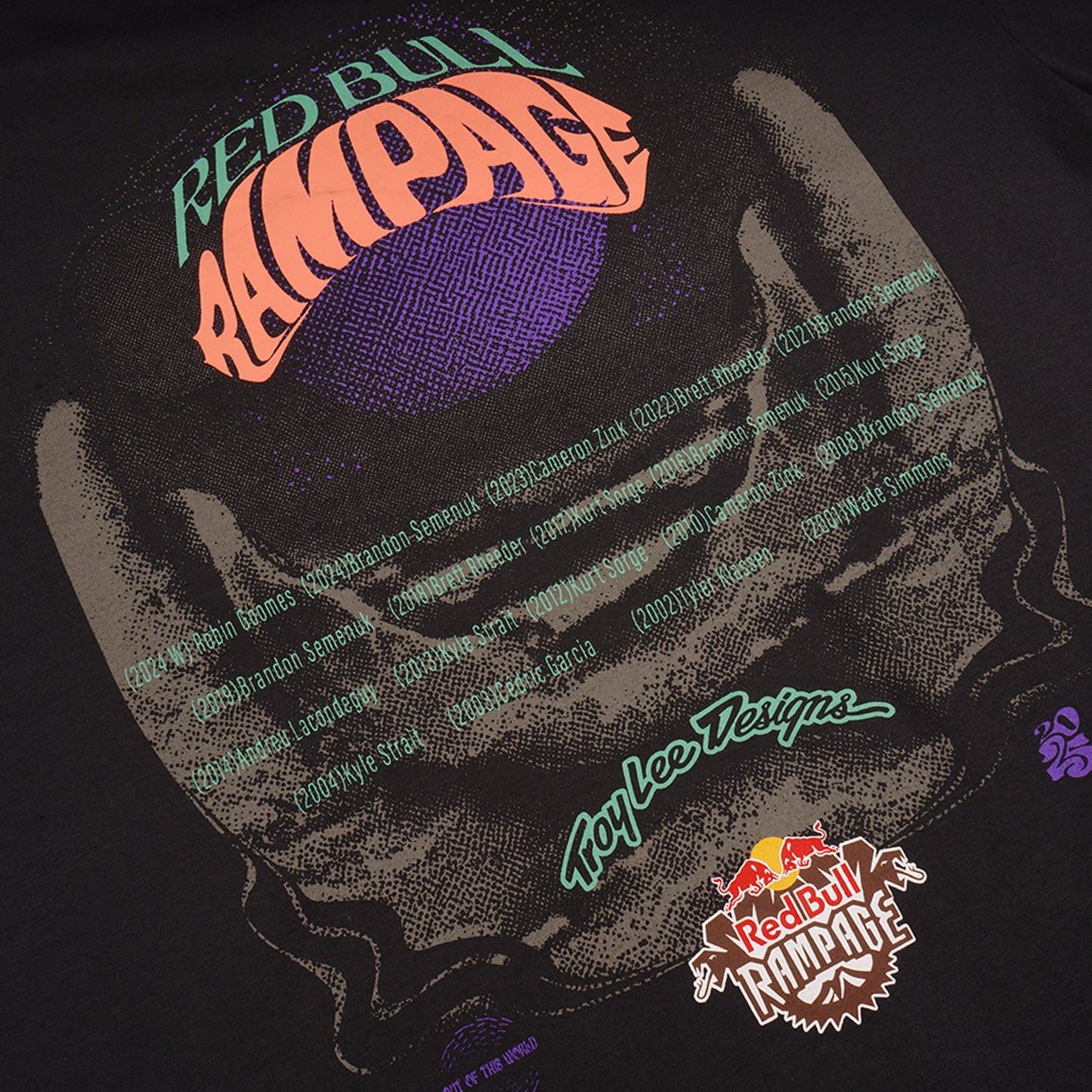 Short Sleeve Tee Troy Lee Designs X Redbull Rampage Intergalactic Coal