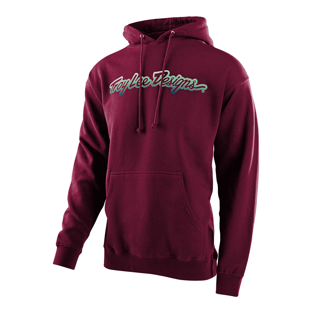 Pullover Hoodie Signature Maroon – Troy Lee Designs UK