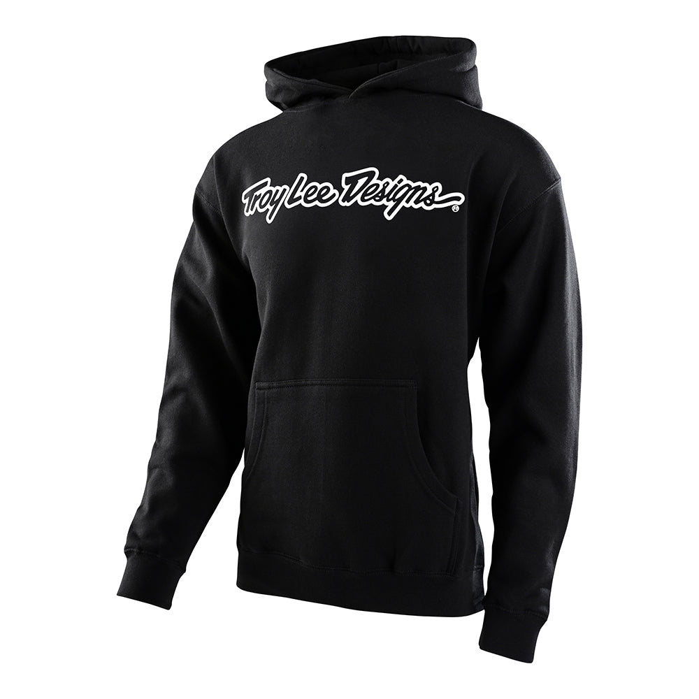 TLD Youth Pullover Hoodie Signature Black / White Black / White