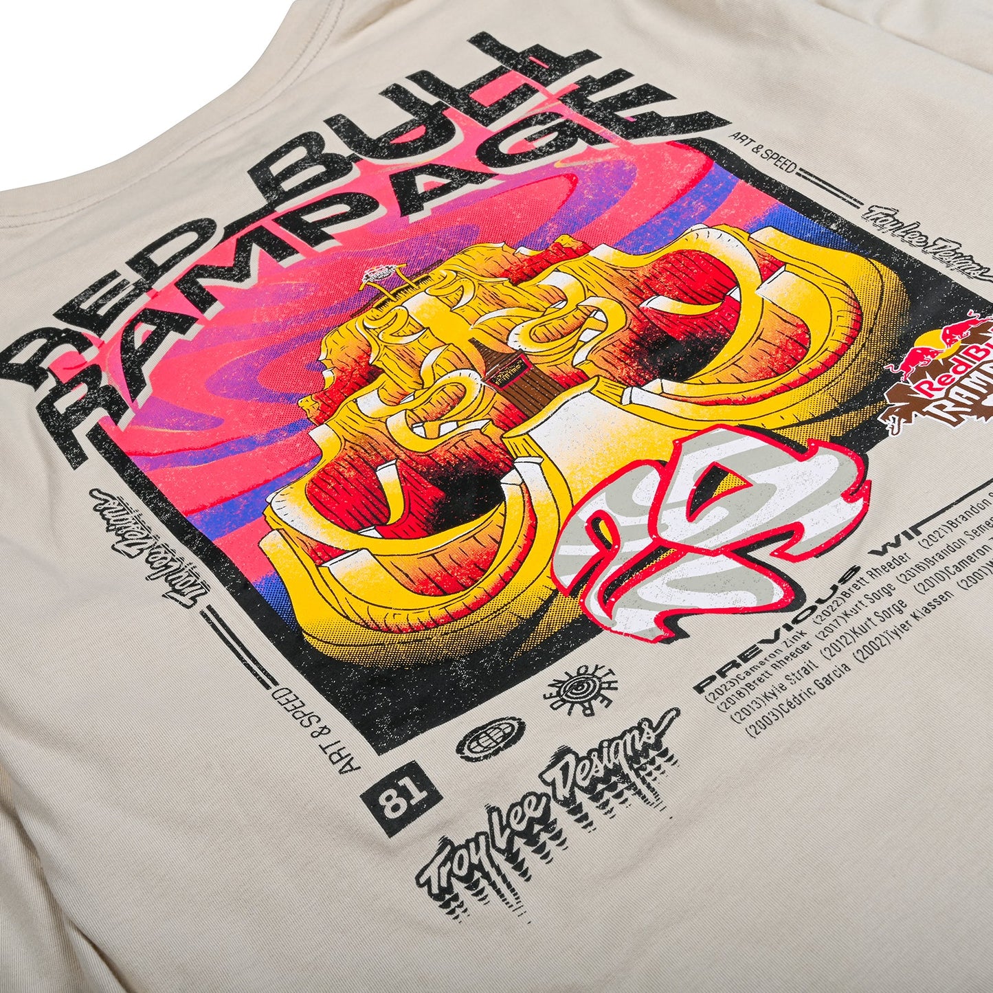 Long Sleeve Tee Troy Lee Designs X Redbull Rampage Altered Reality Cement