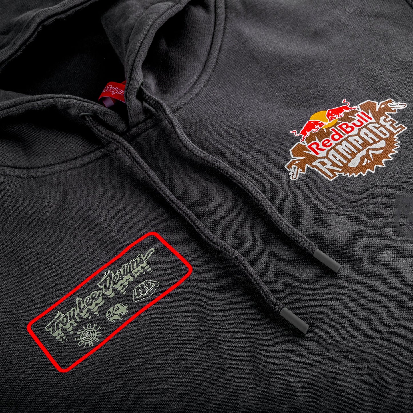 TLD Pullover Hoodie Troy Lee Designs X Redbull Rampage Altered Reality Coal