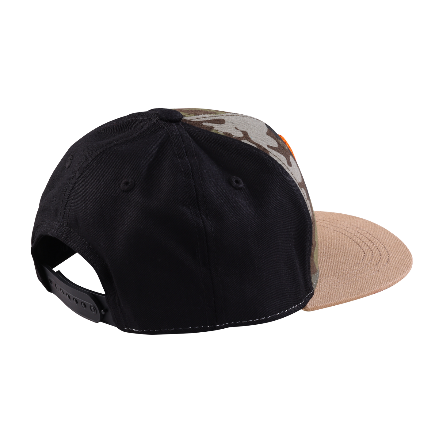 TLD Youth Flat Bill Snapback Peace Out Black / Forest Camo