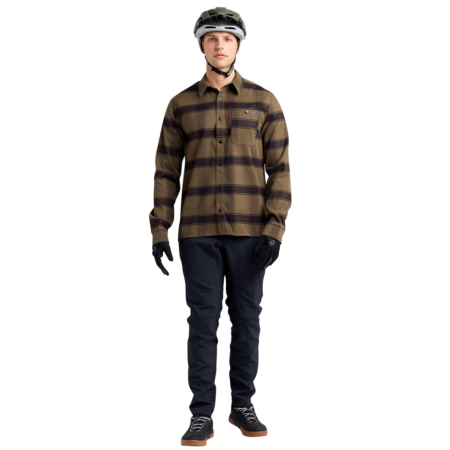 TLD Grind Flannel Yd Plaid Dark Pine