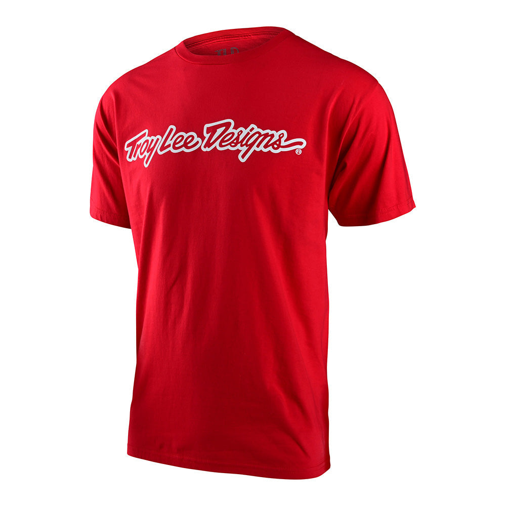 TLD Short Sleeve Tee Signature Red Red