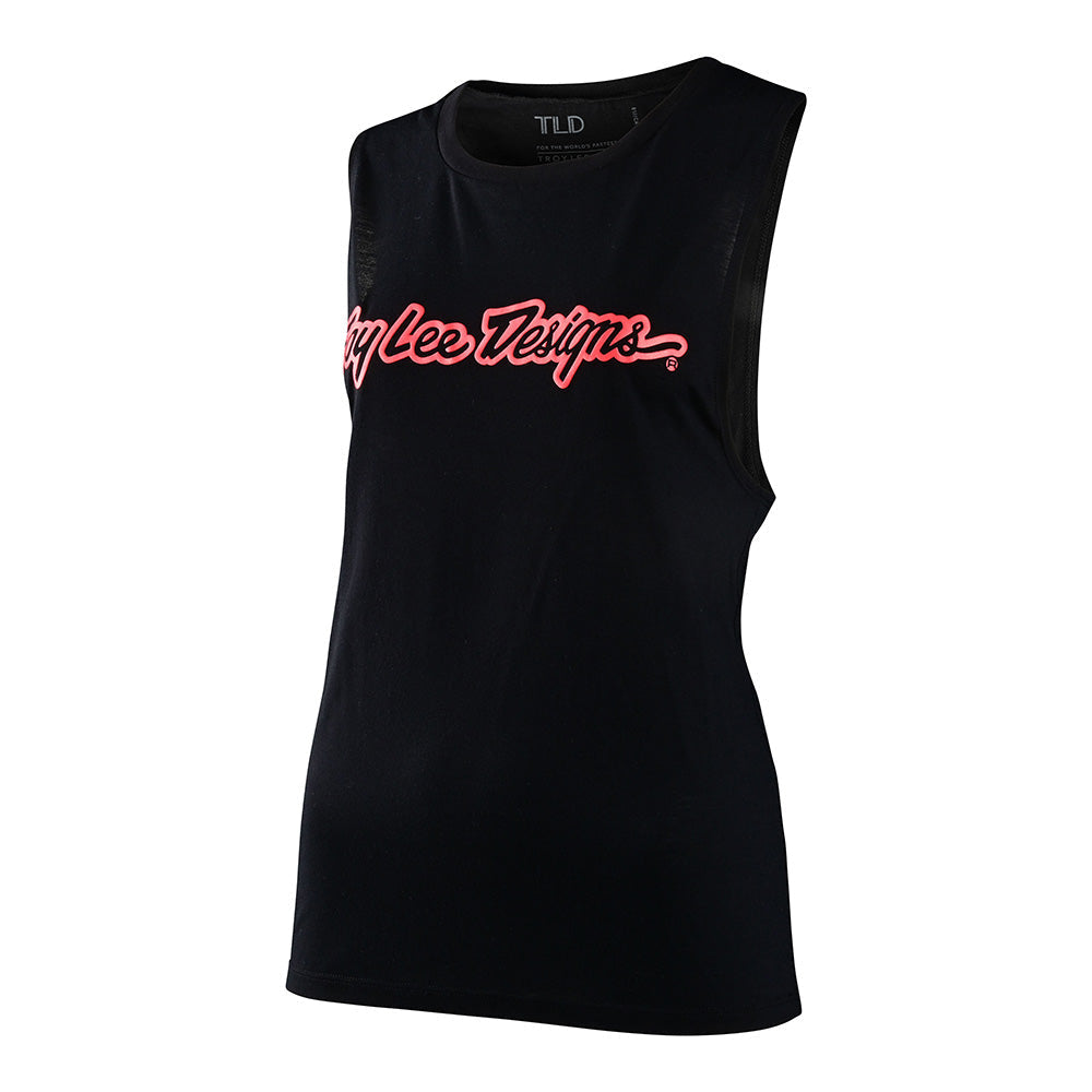 Troy Lee WOMENS TANK SIGNATURE Black