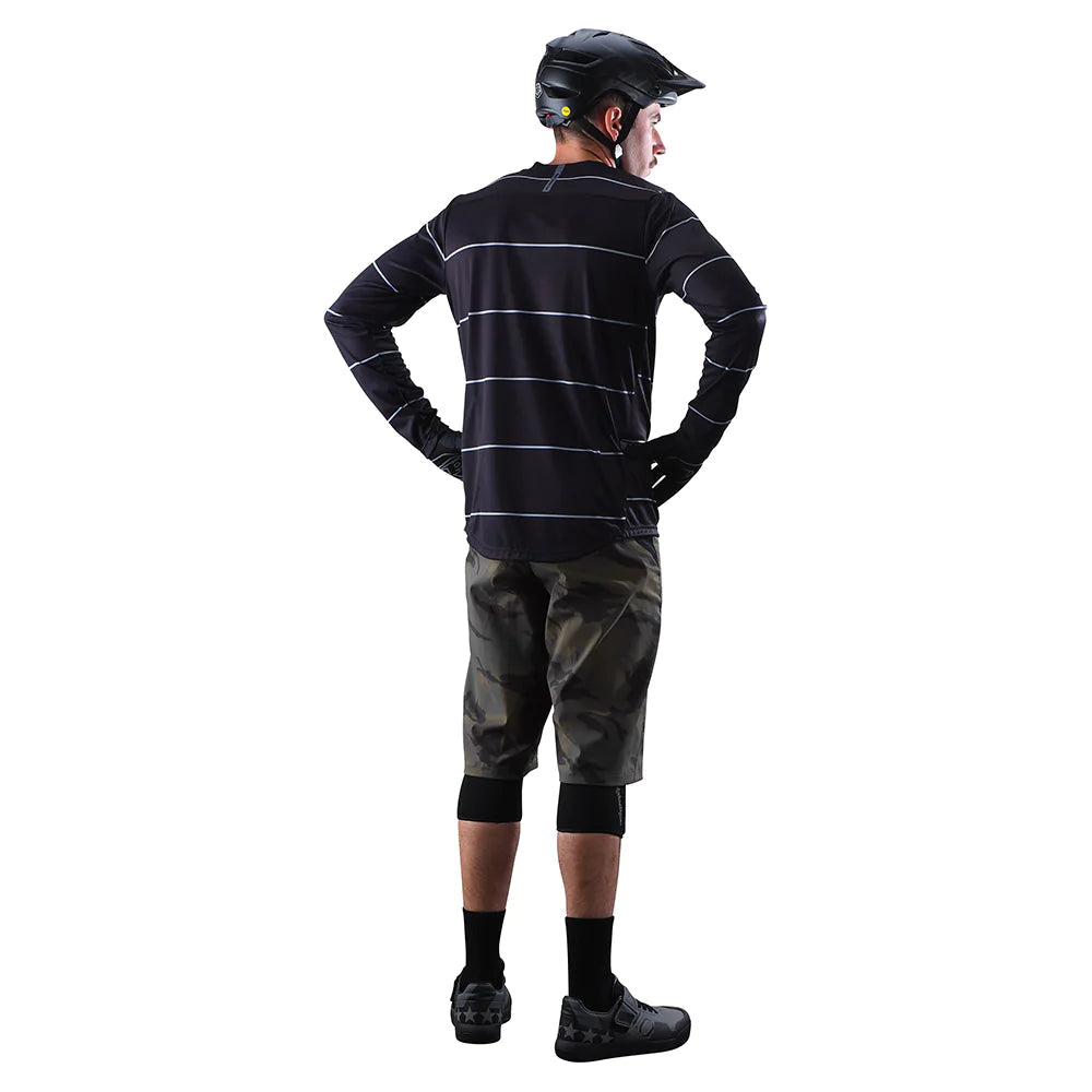 Troy Lee FLOWLINE LONG SLEEVE JERSEY REVERT Black