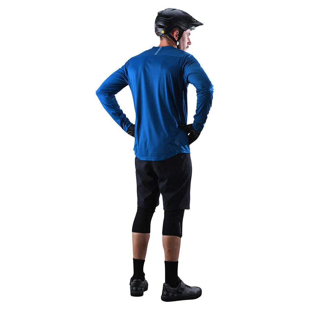 Troy Lee FLOWLINE LONG SLEEVE JERSEY SOLID Slate Blue