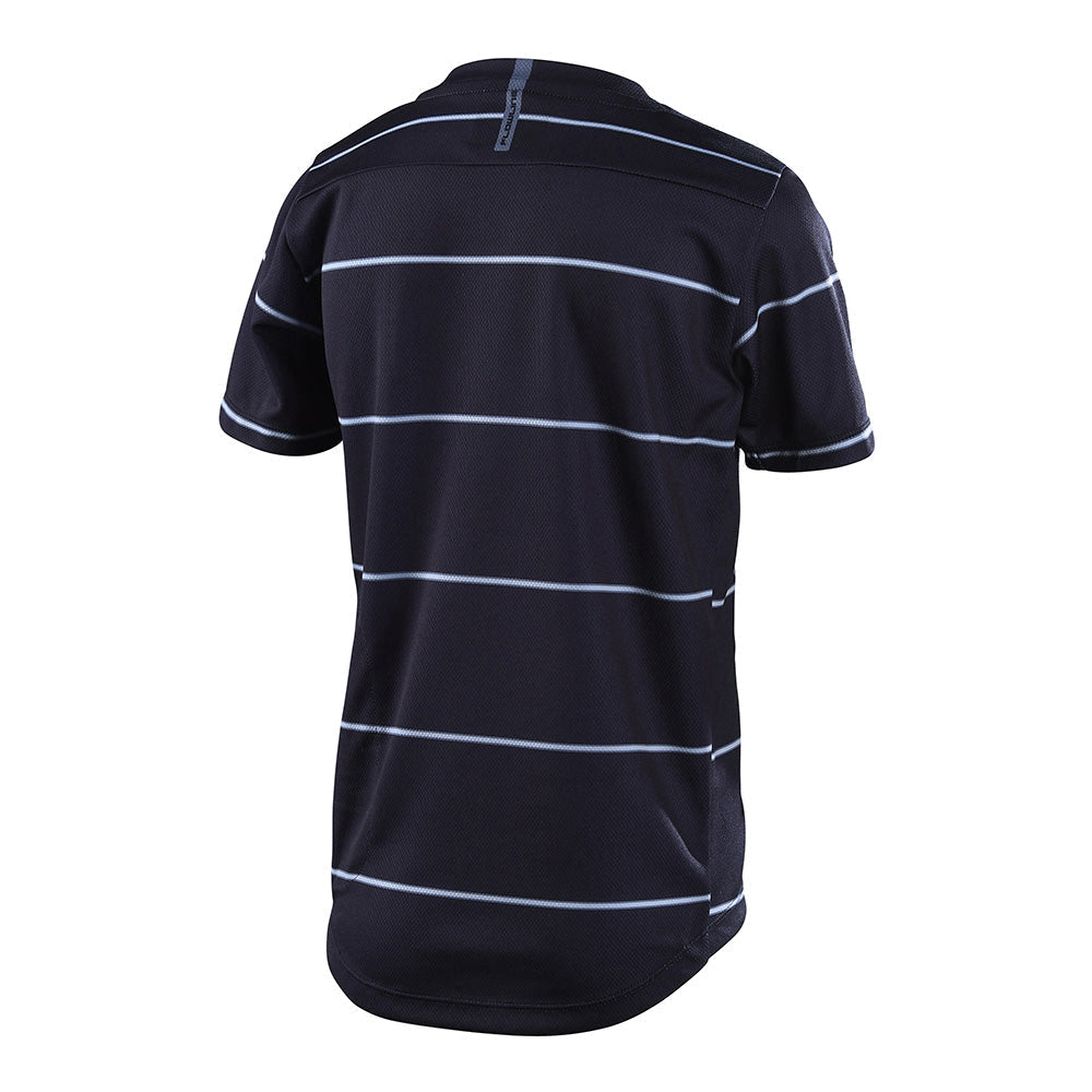 Troy Lee YOUTH FLOWLINE SHORT SLEEVE JERSEY REVERT Black
