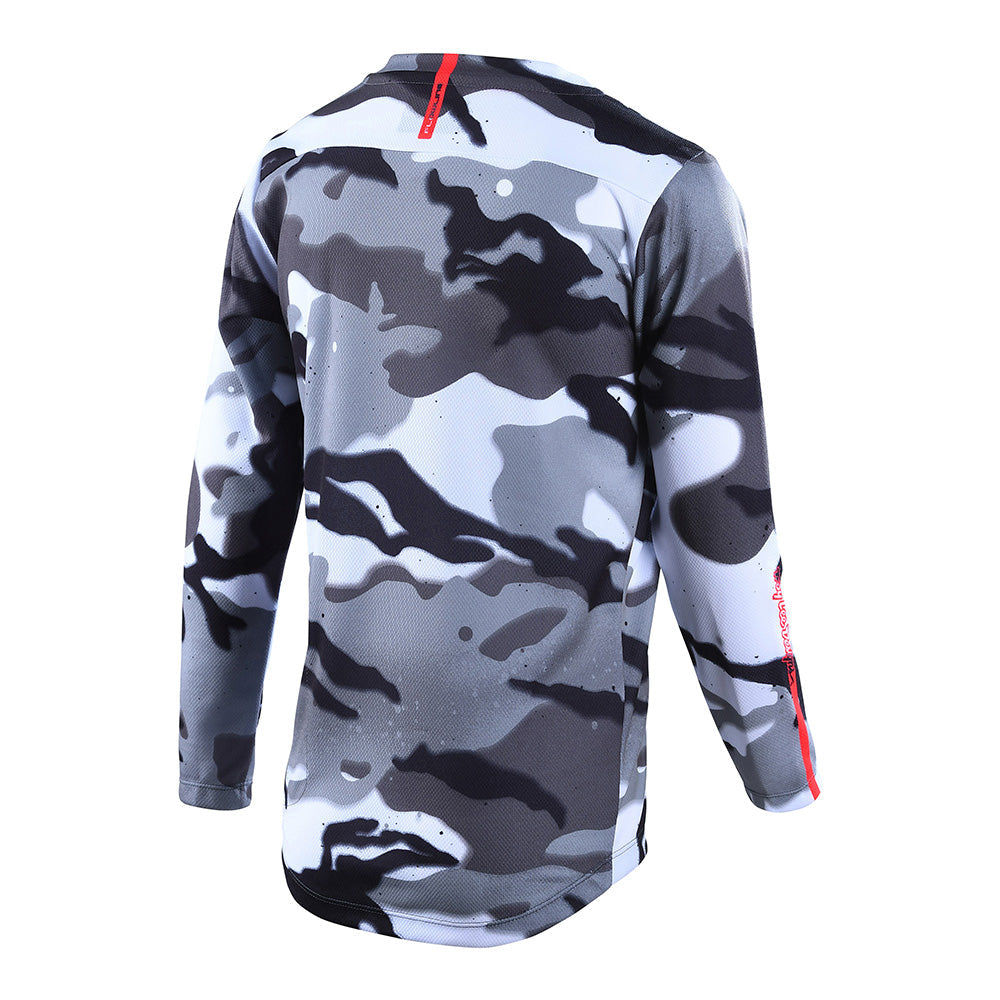 Troy Lee YOUTH FLOWLINE LONG SLEEVE JERSEY SPRAY White