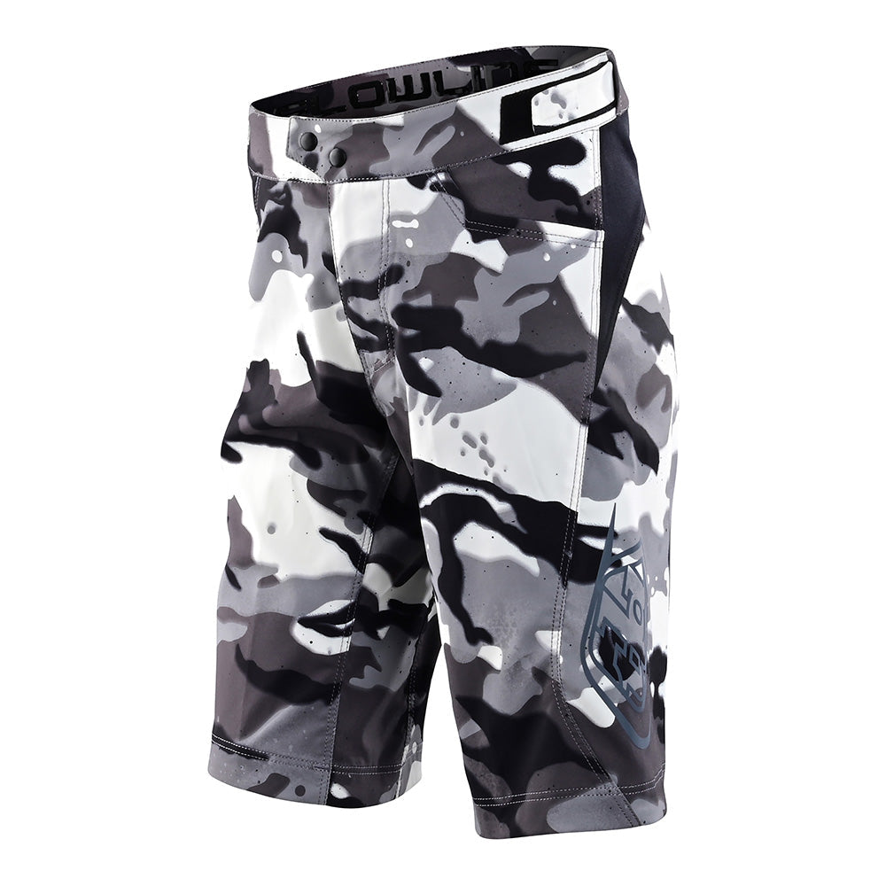 Youth Flowline Short No Liner Spray White – Troy Lee Designs UK