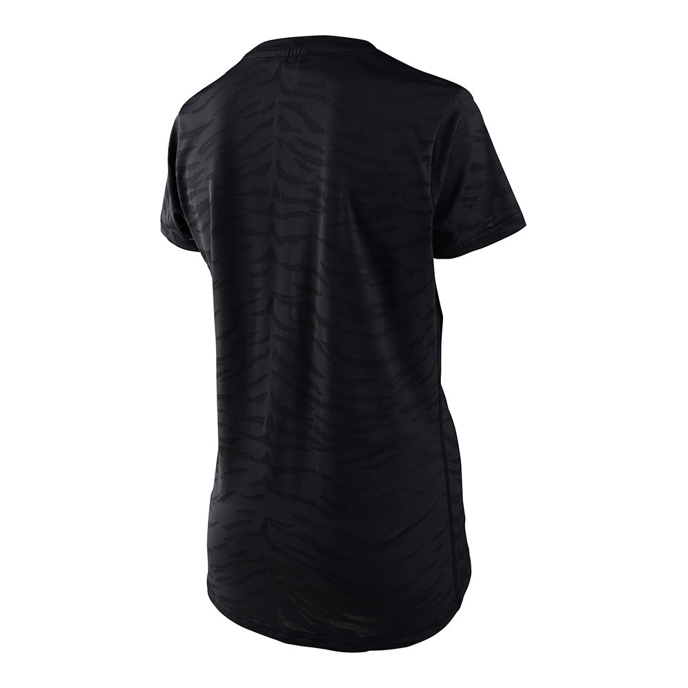 Womens Lilium Ss Jersey Tiger Jacquard Black