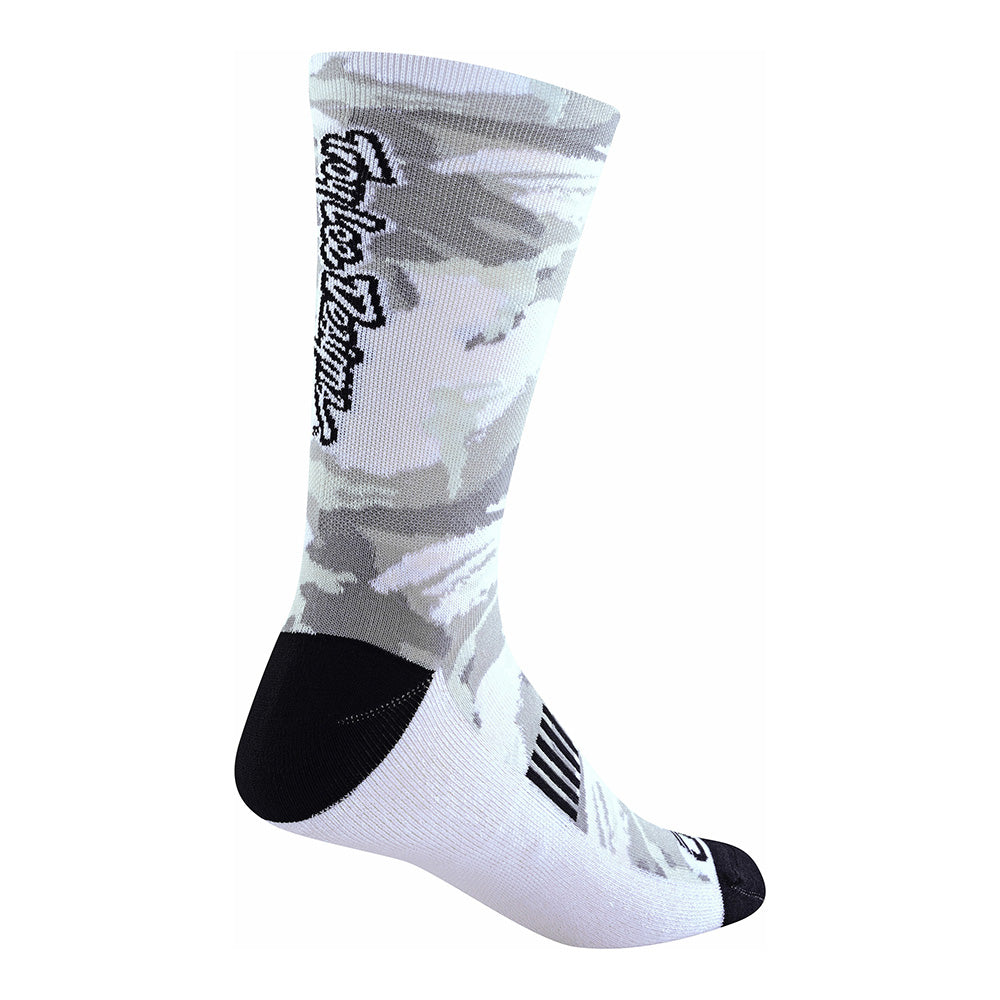 Troy Lee Performance Sock Camo Signature Cement