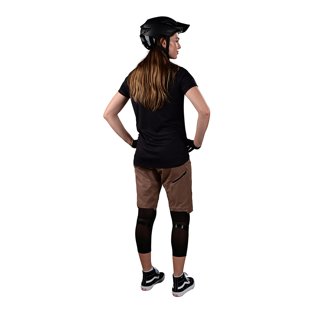 Womens Lilium Ss Jersey Solid Black