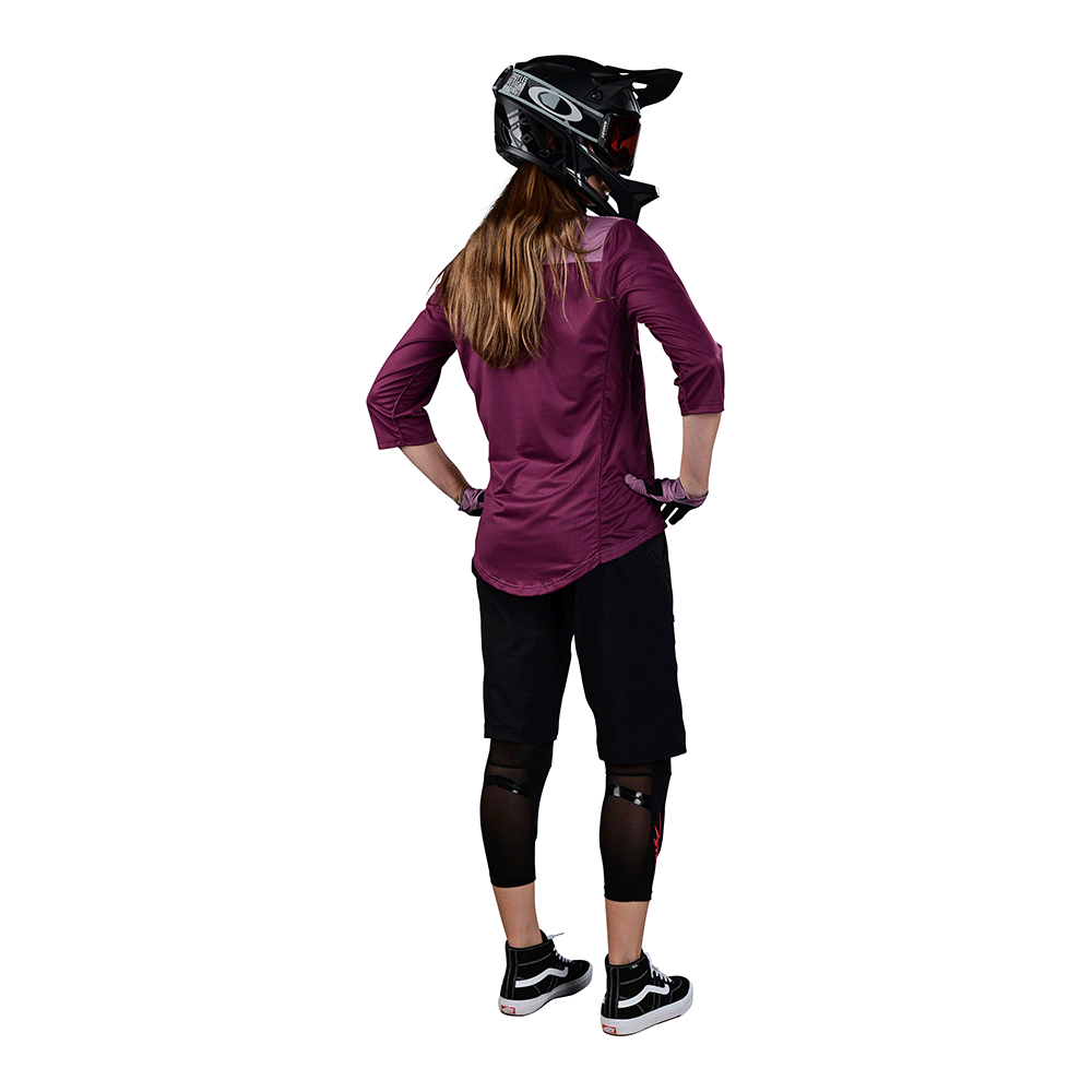 Womens Mischief Jersey Solid Rosewood