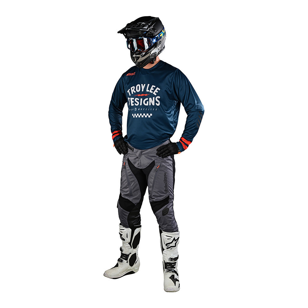 Troy Lee Scout GP Jersey Ride On Slate Blue