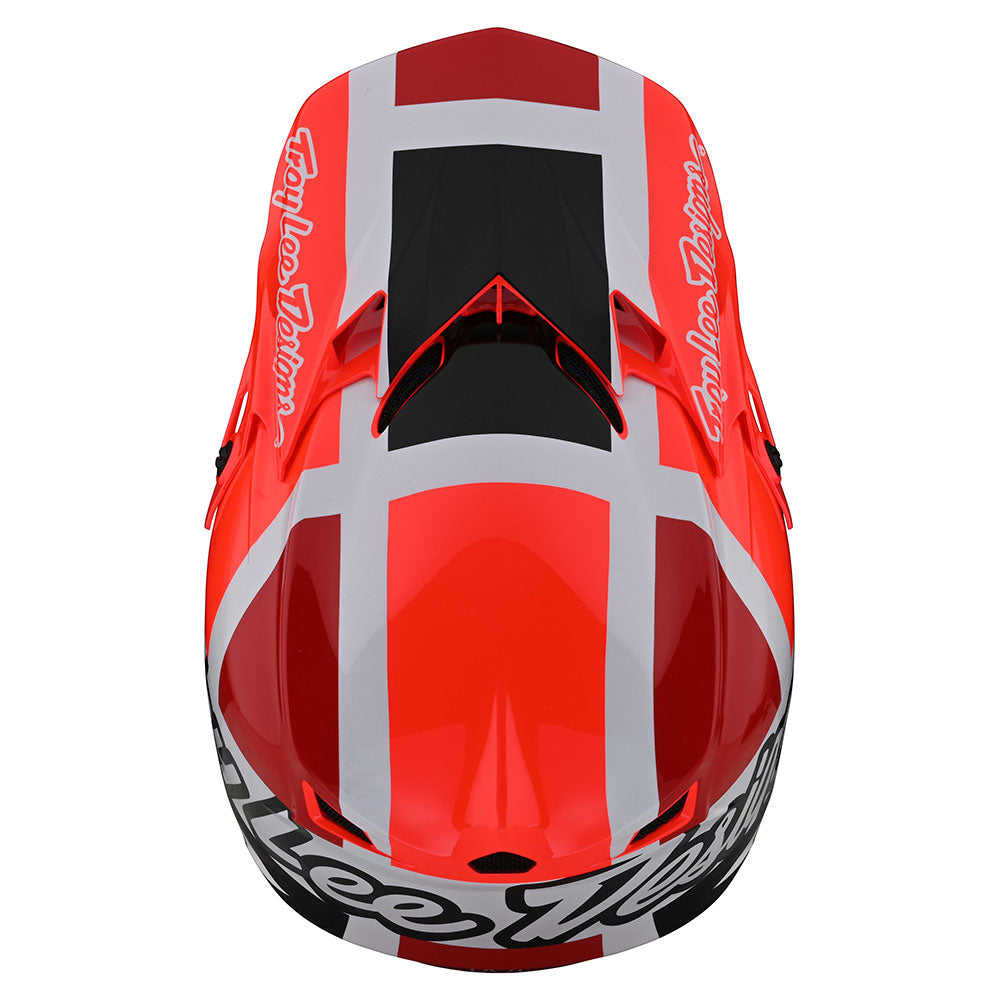 Troy Lee YOUTH SE4 POLYACRYLITE HELMET W/MIPS QUATTRO RED/CHARCOAL