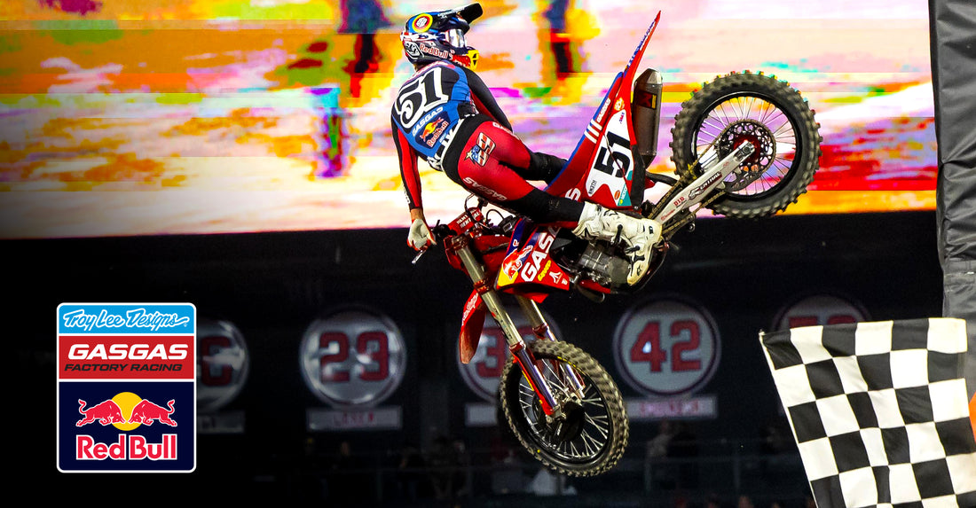 A PODIUM NIGHT FOR THE TROY LEE DESIGNS/RED BULL/GASGAS FACTORY RACING TEAM IN ANAHEIM!