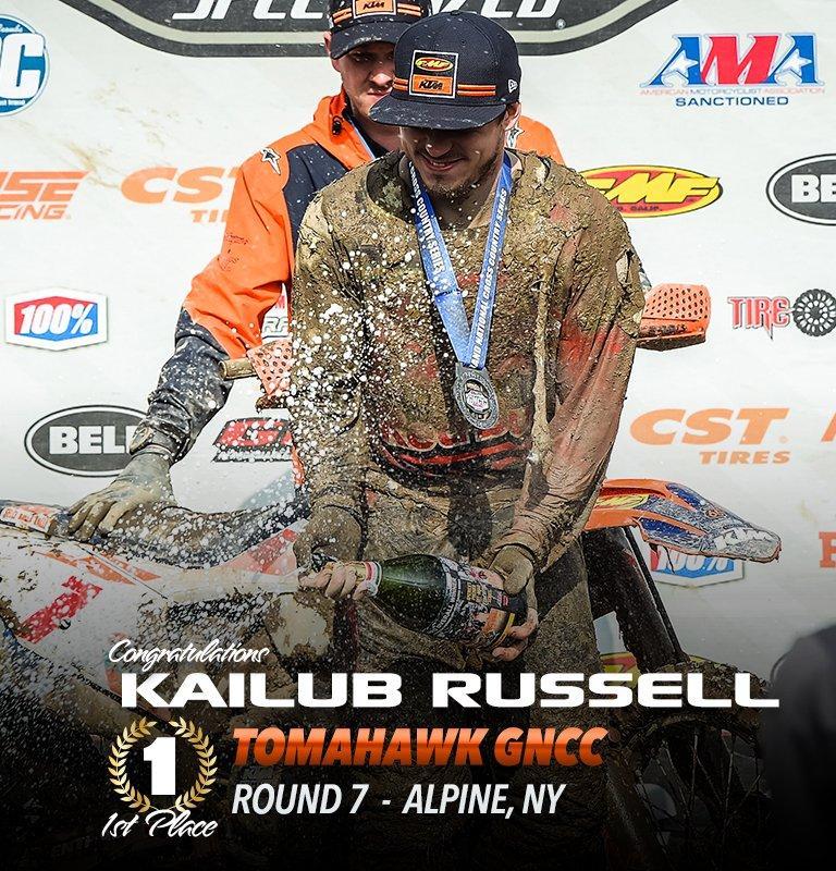 Russel Back On Top at the Tomahawk GNCC Mudder