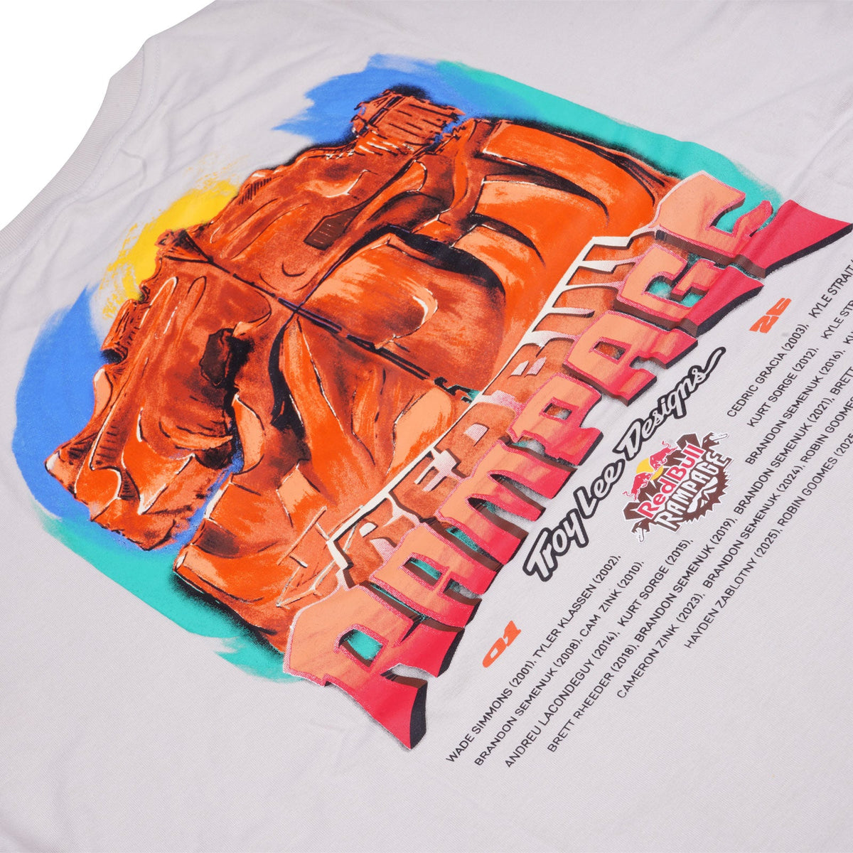 Short Sleeve Tee Troy Lee Designs X Red Bull Rampage Dreamland Bone