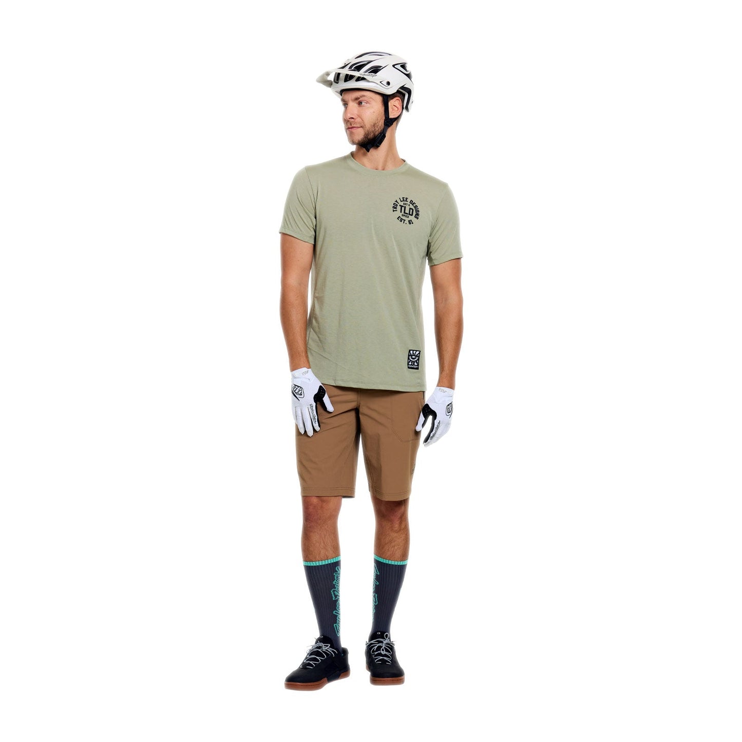 Skyline Ride SS Tee Stamps Sage