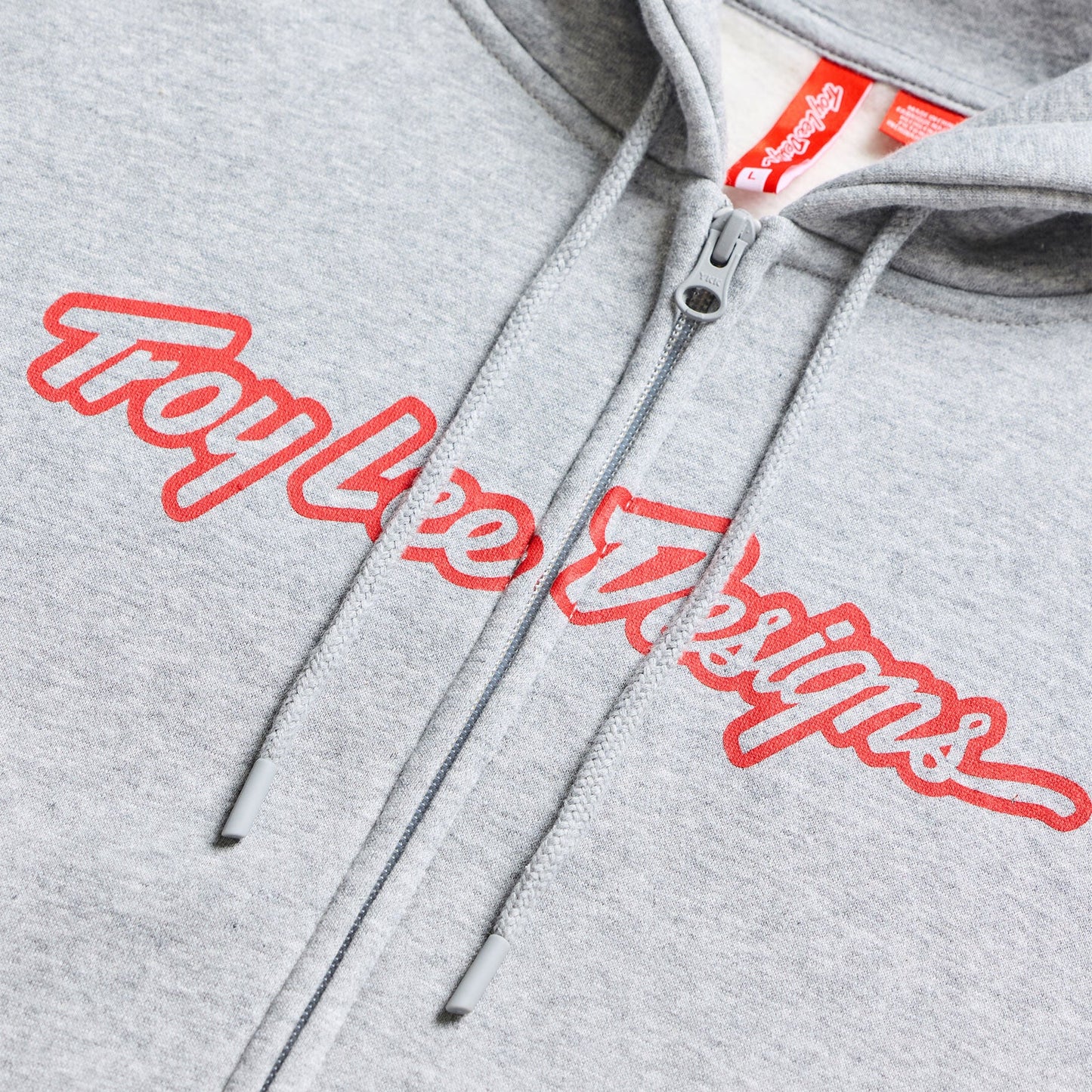Zip up Hoodie Signature Gray Heather / Red