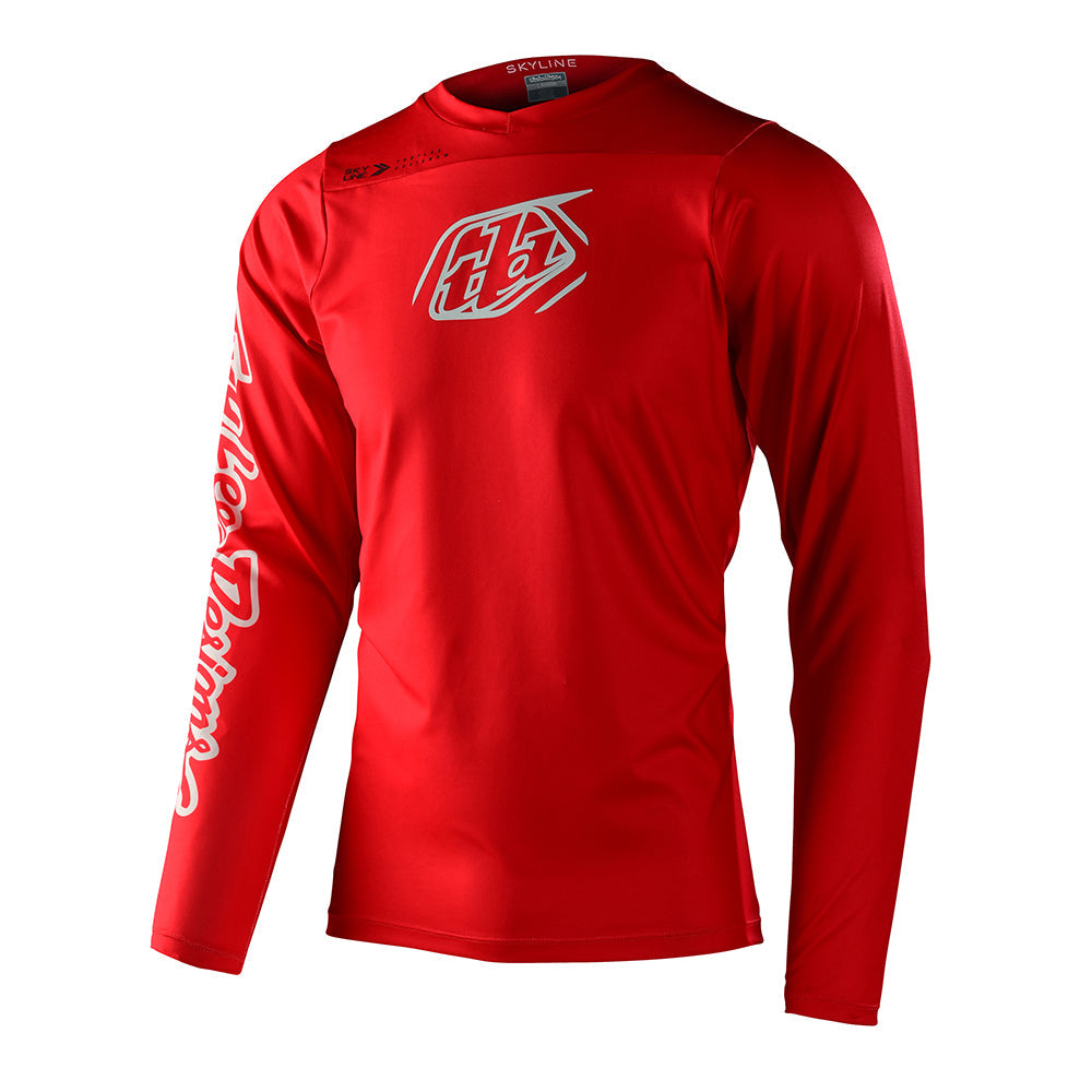 Skyline Long Sleeve Chill Jersey Iconic Fiery Red – Troy Lee Designs UK