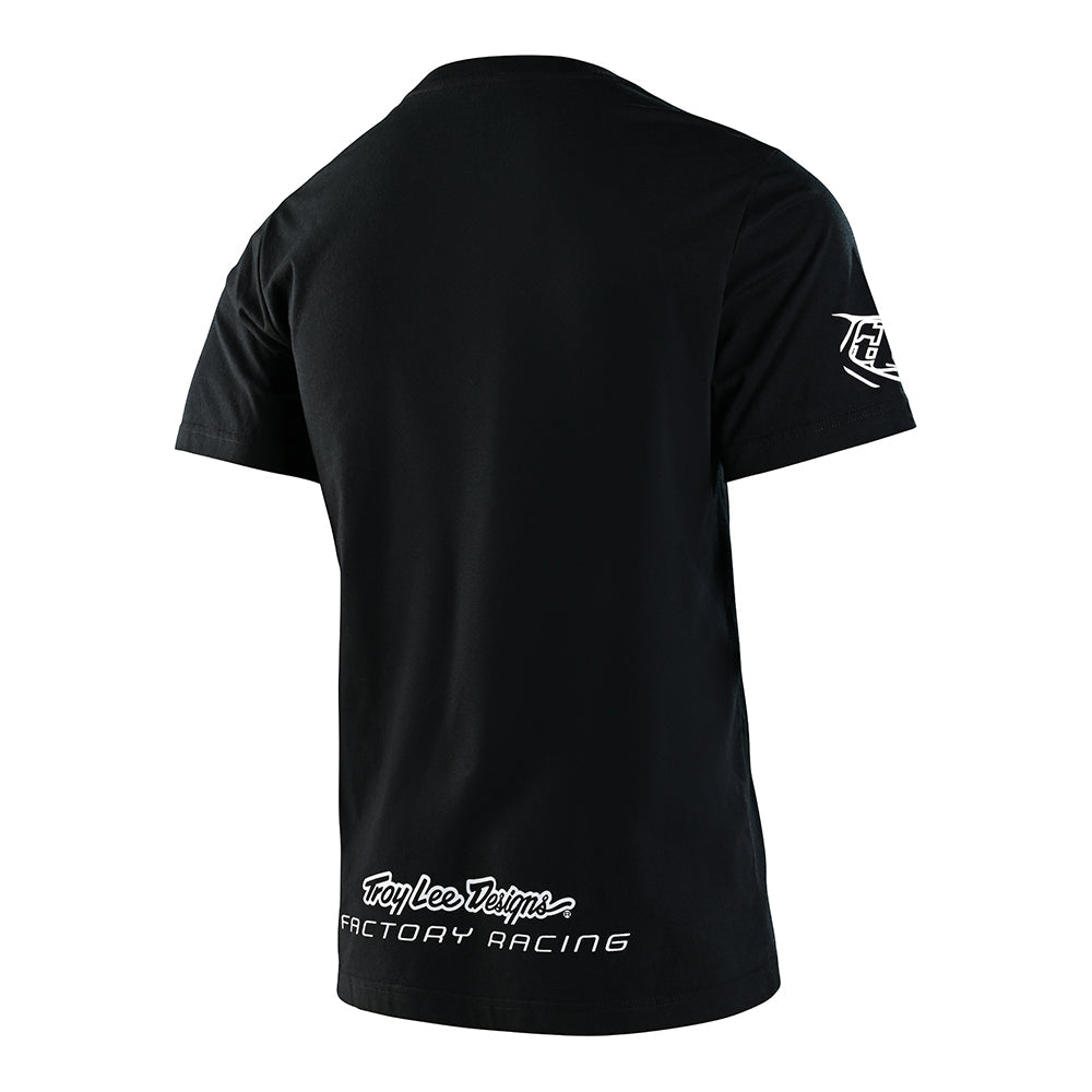 TLD Short Sleeve Tee TLD Factory Racing Black BLACK