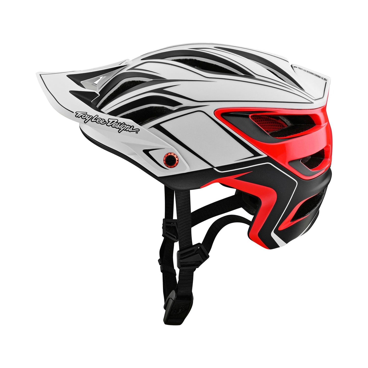 TLD A3 Helmet Pin White / Red