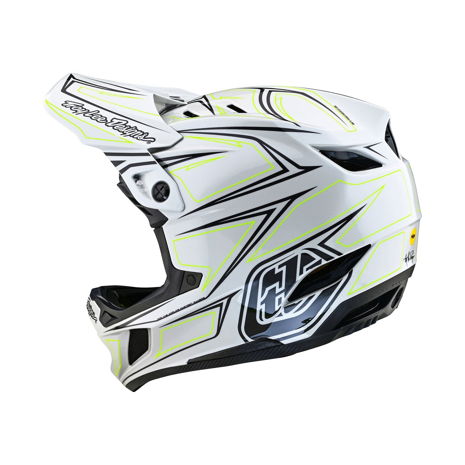 TLD D4 Composite Helmet W/MIPS Pinned Light Gray