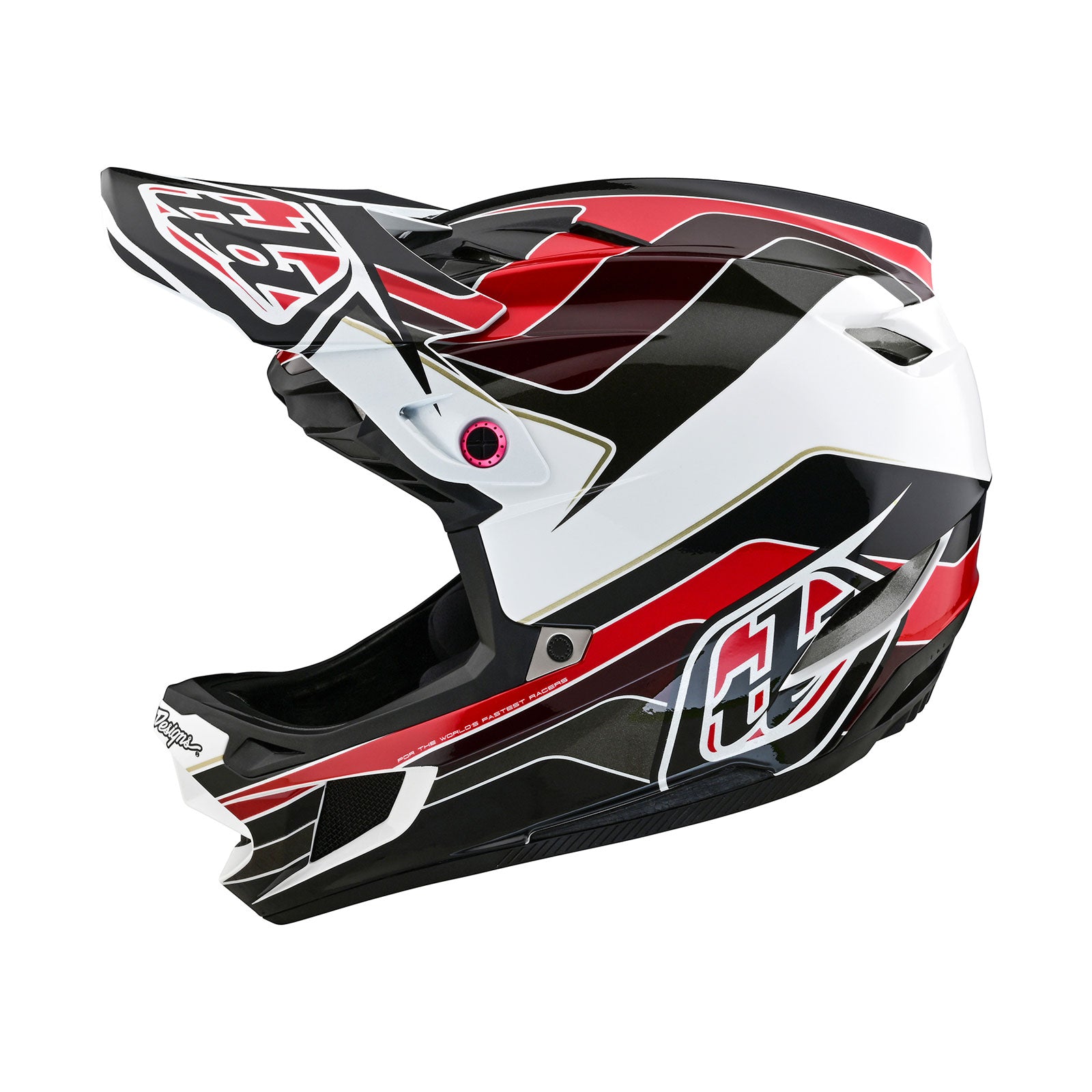 TLD D4 Polyacrylite Helmet W/MIPS Block Charcoal / Red