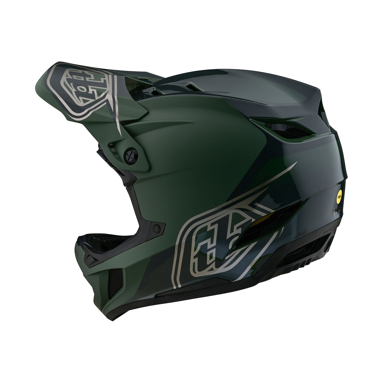 TLD D4 Polyacrylite Helmet W/MIPS Shadow Olive