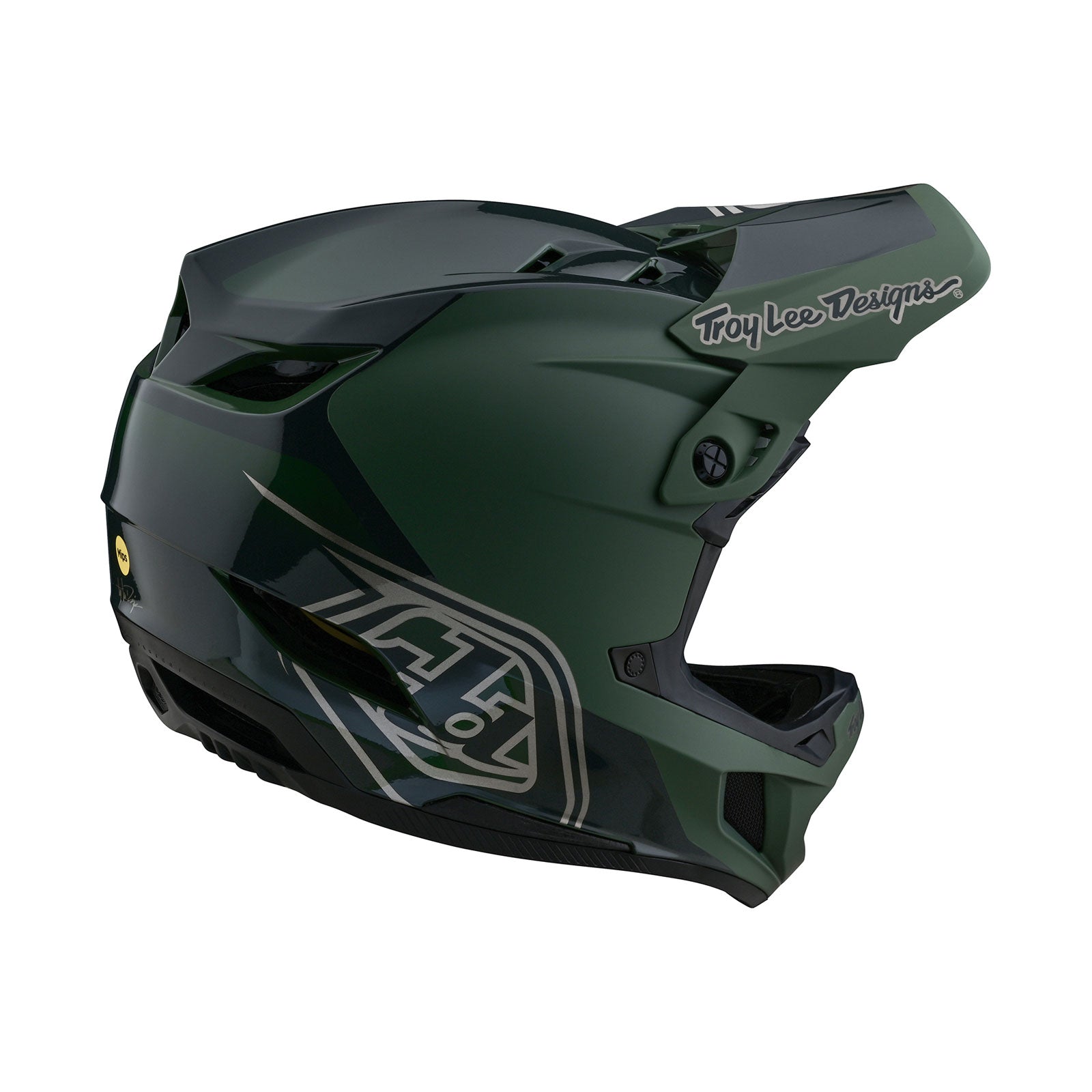 TLD D4 Polyacrylite Helmet W/MIPS Shadow Olive