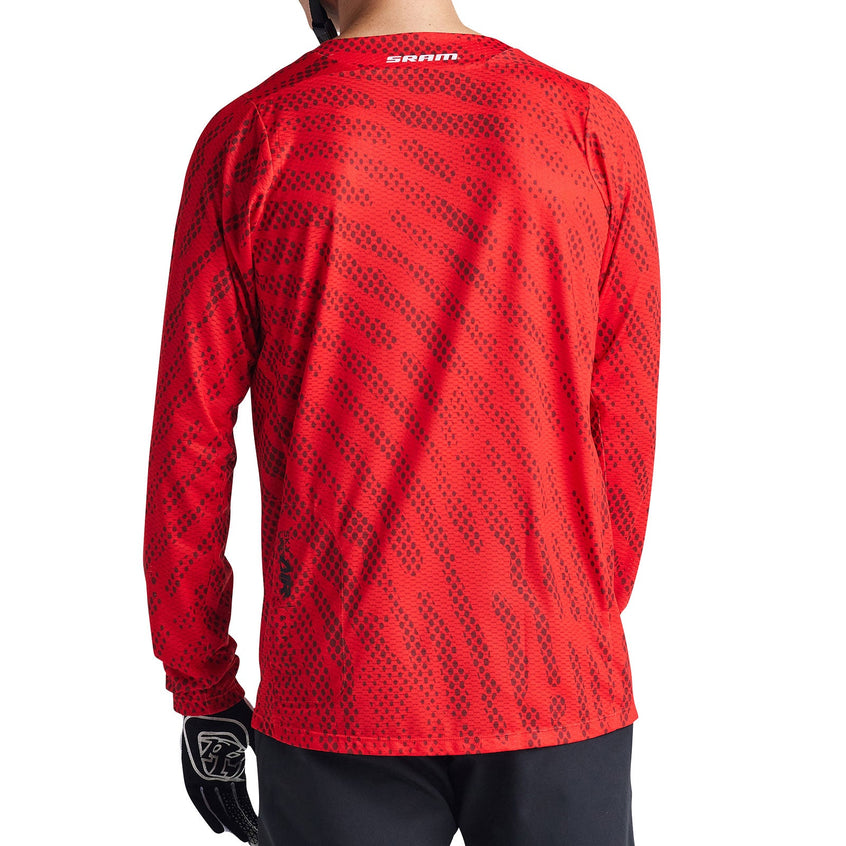 Troy Lee Skyline Air LS Jersey SRAM Roots Fiery Red