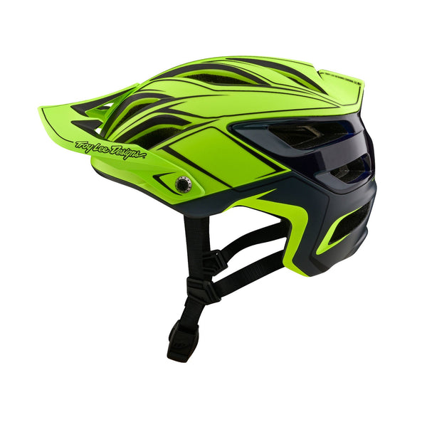 A3 Helmet W MIPS Uno Pinstripe Yellow Troy Lee Designs UK