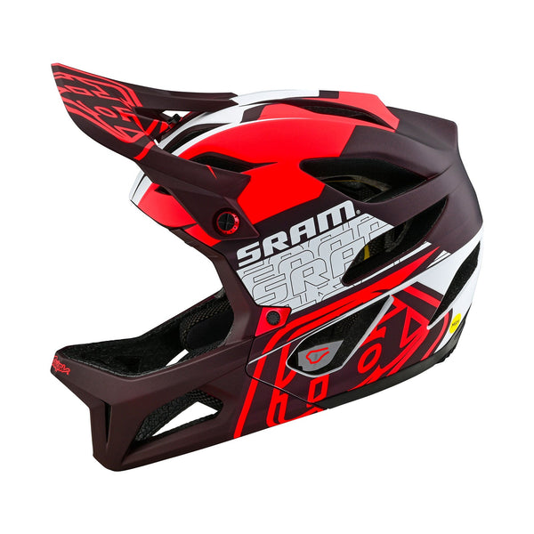 Stage Helmet W MIPS SRAM Vector Red Troy Lee Designs UK