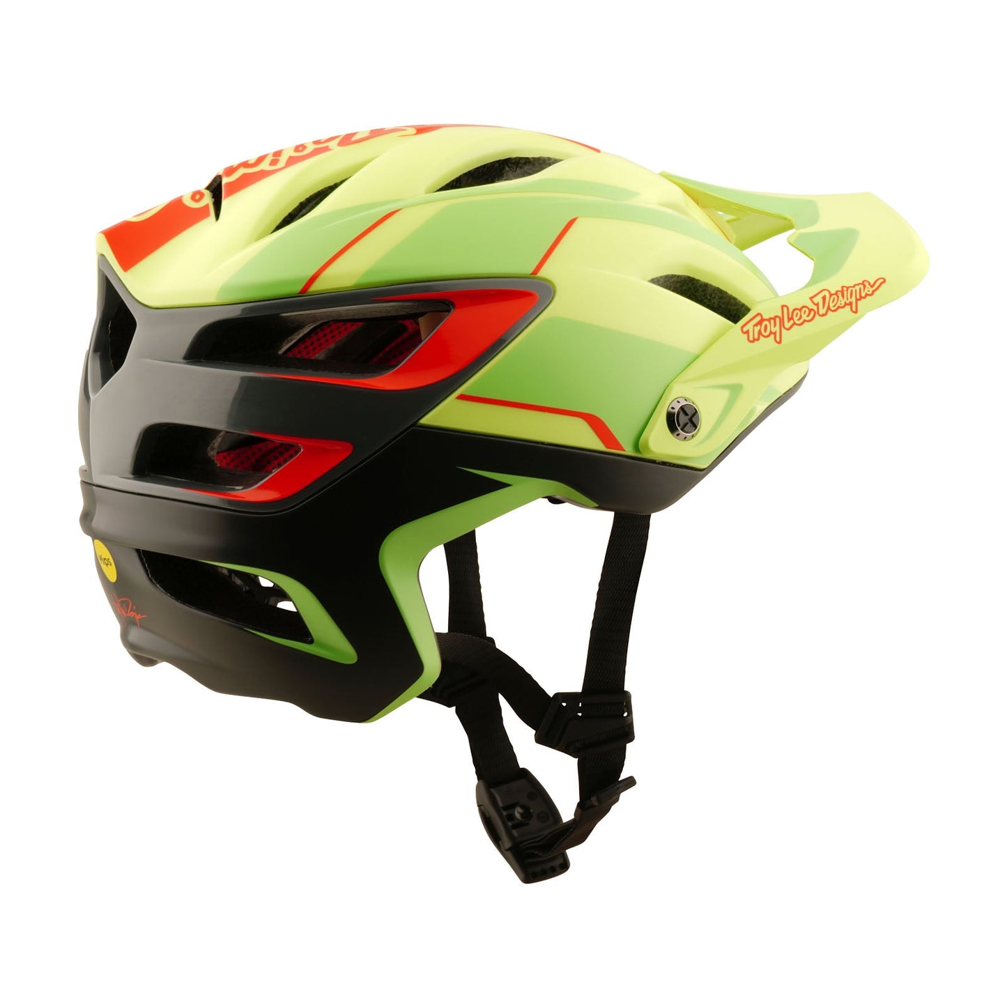 TLD A3 Helmet Lines Glo Yellow