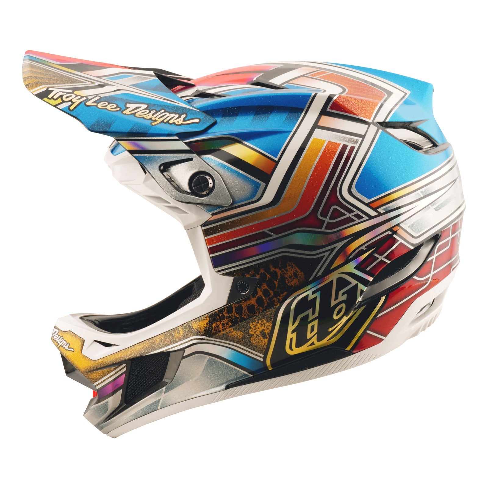 TLD D4 Carbon Helmet Lowrider Blue