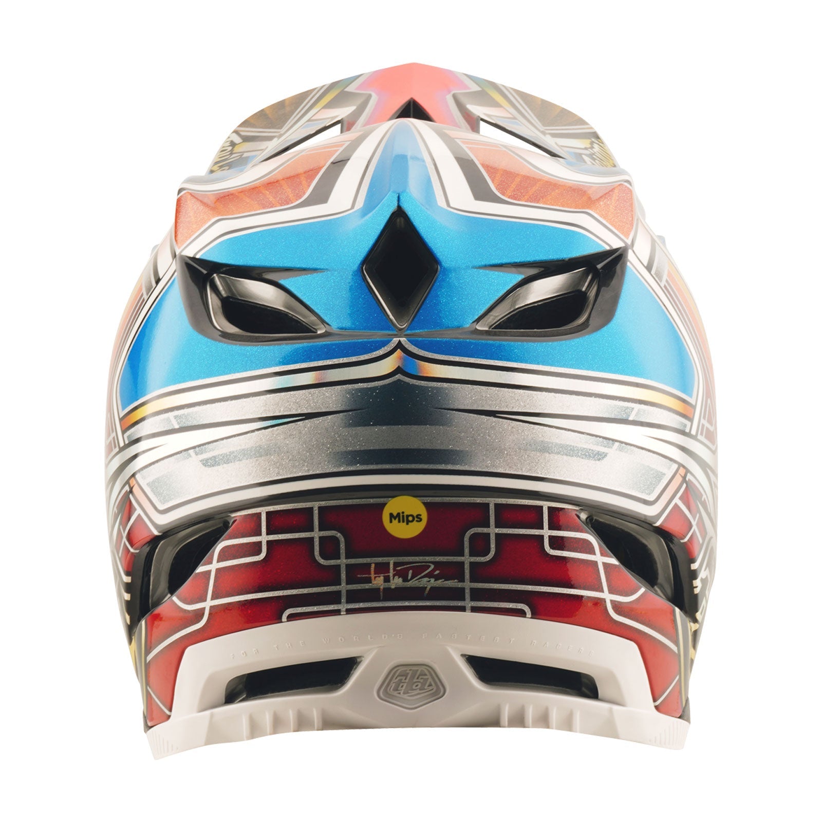 D4 Carbon Helmet W/MIPS - Lowrider - Blue – Troy Lee Designs UK