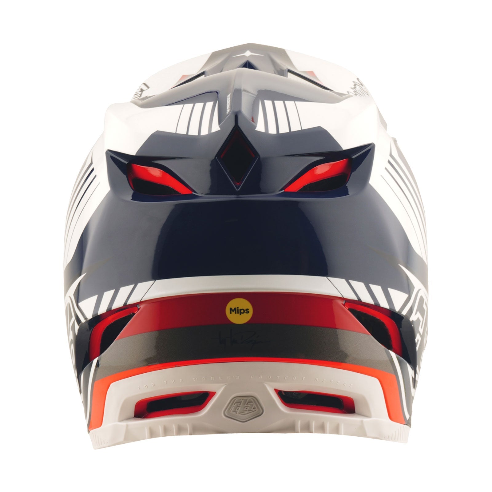 TLD D4 Polyacrylite Helmet Qualifer Blue / White