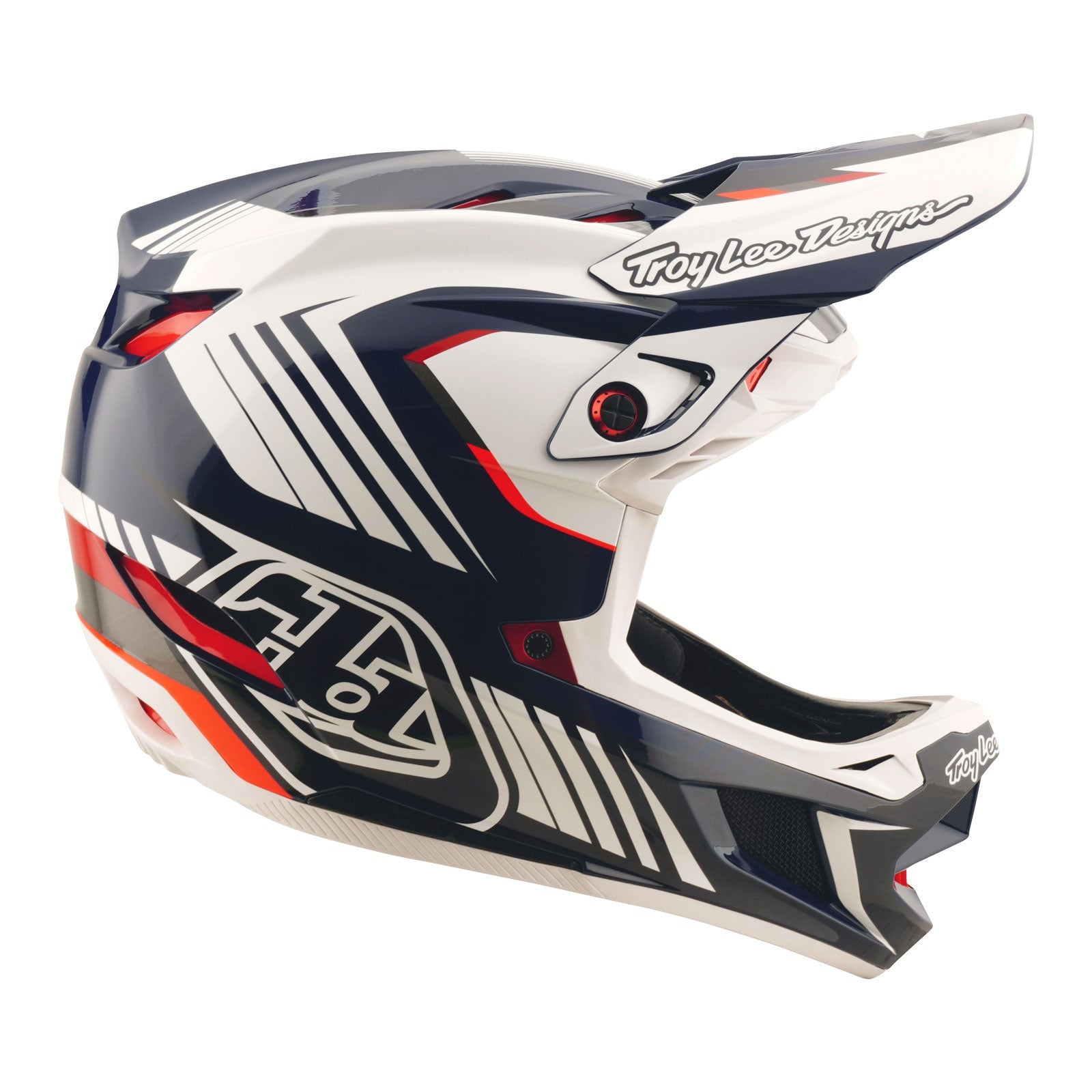 TLD D4 Polyacrylite Helmet Qualifer Blue / White