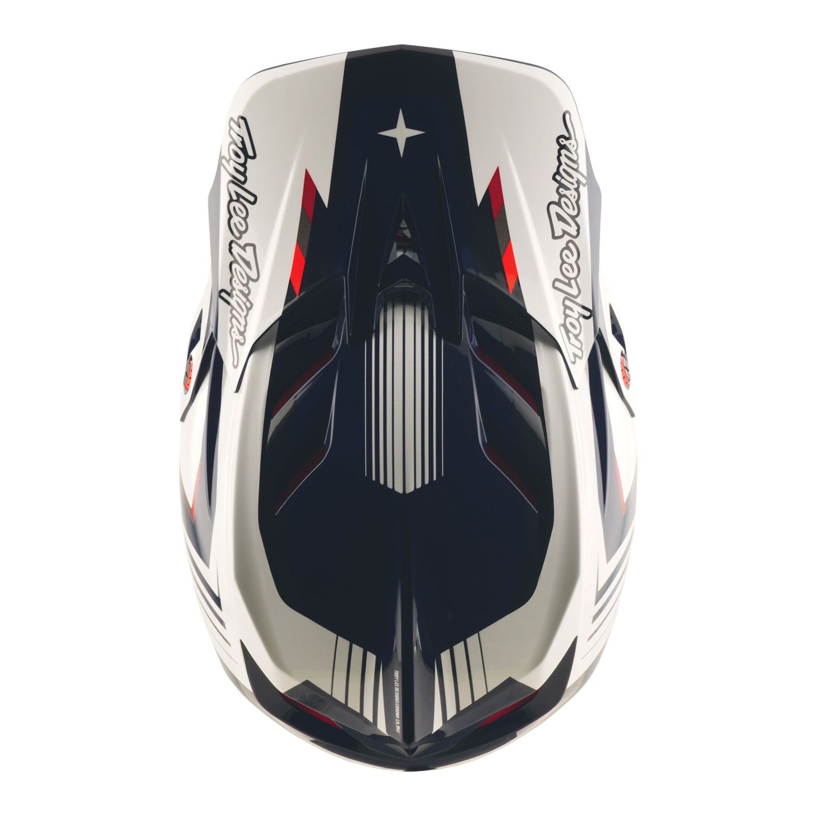 TLD D4 Polyacrylite Helmet Qualifer Blue / White