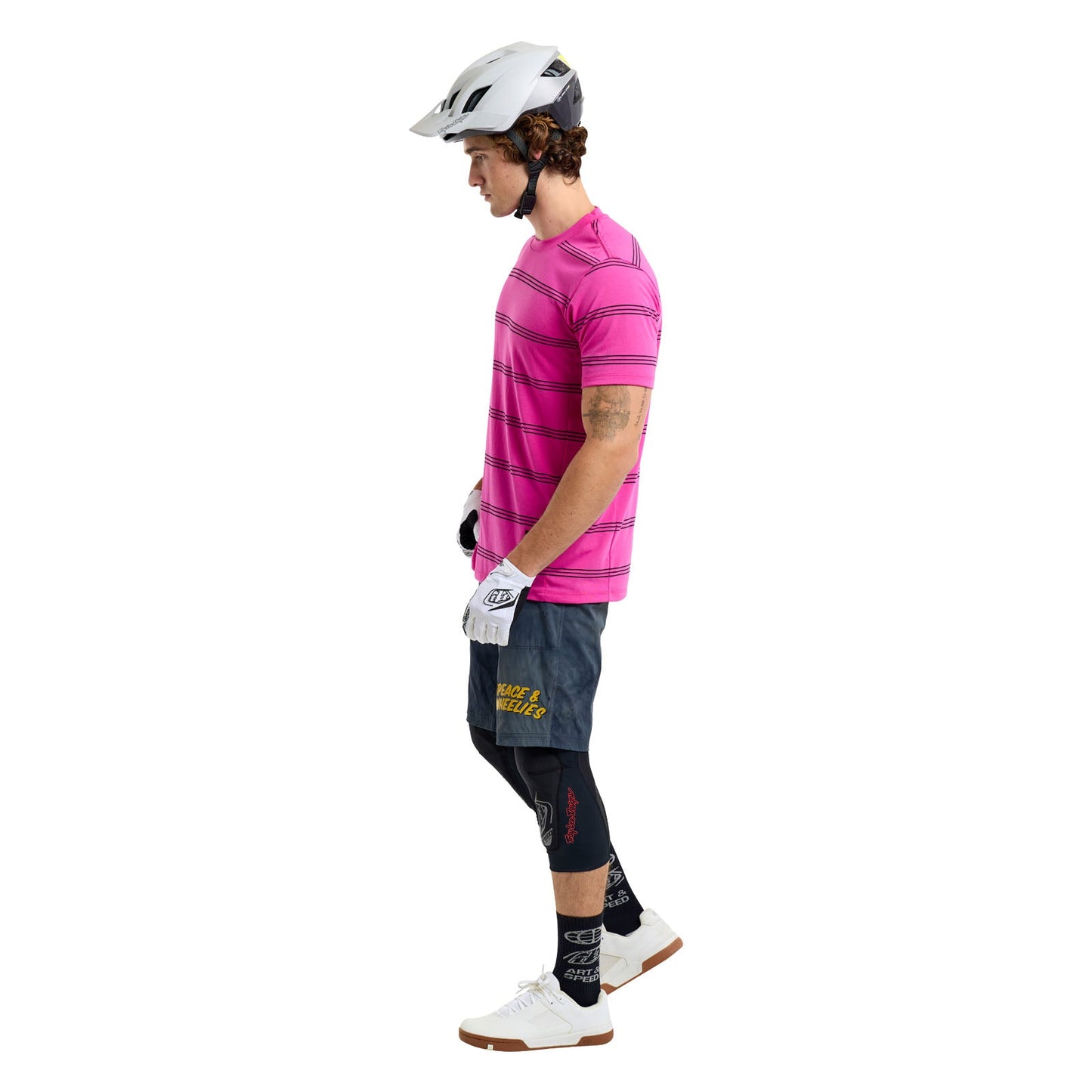 TLD Skyline Short Sleeve Ride Tee Washed Out Party Pink