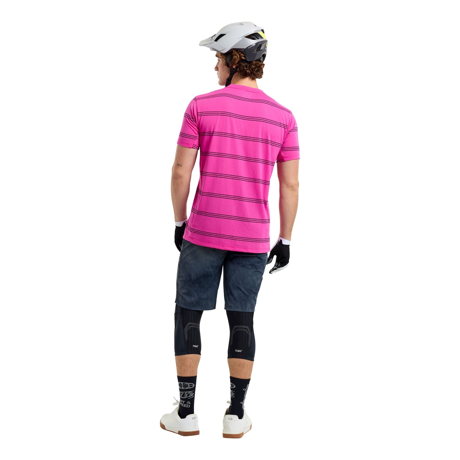 TLD Skyline Short Sleeve Ride Tee Washed Out Party Pink