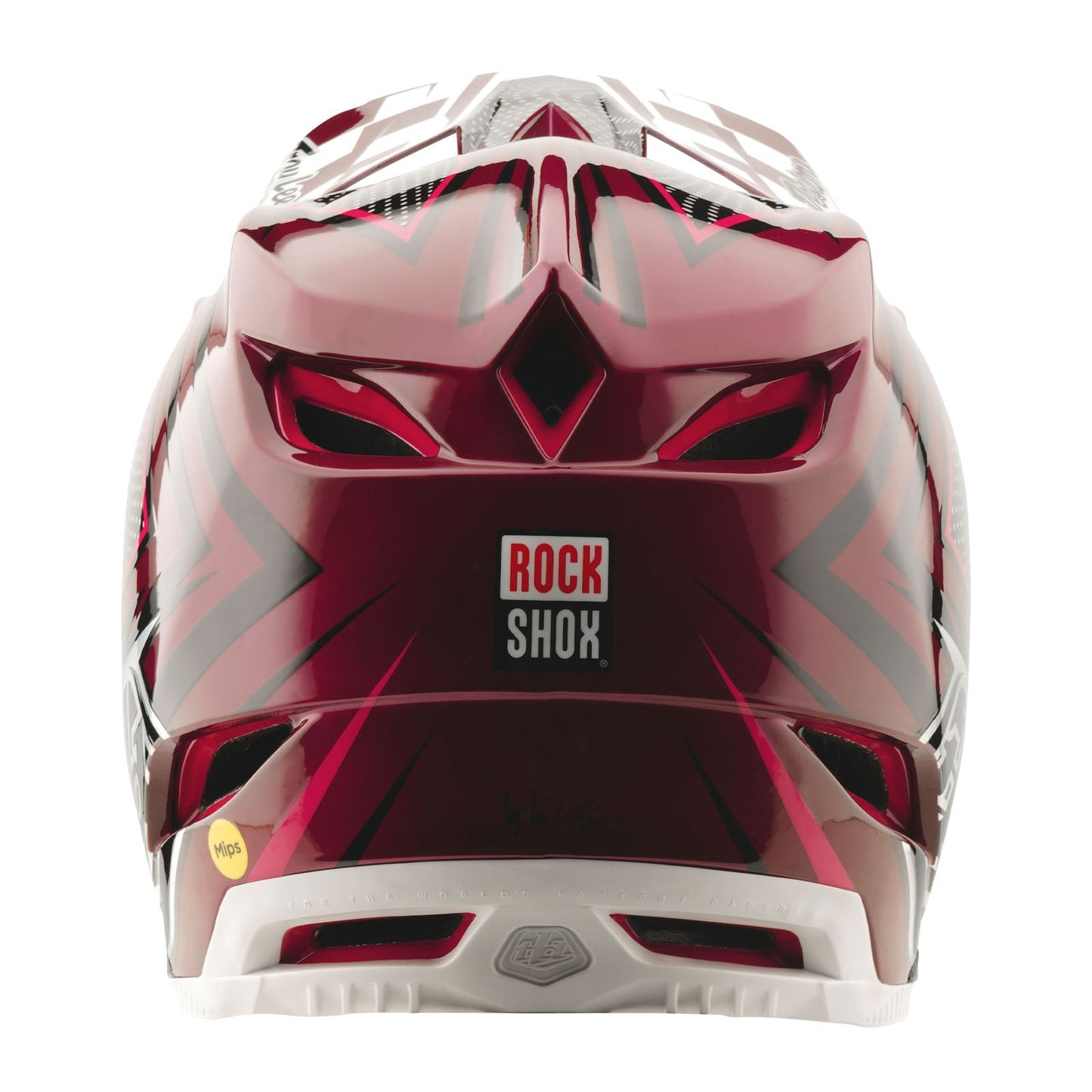 TLD D4 Carbon Helmet W/MIPS Troy Lee Designs X SRAM Radioscape Black / Berry