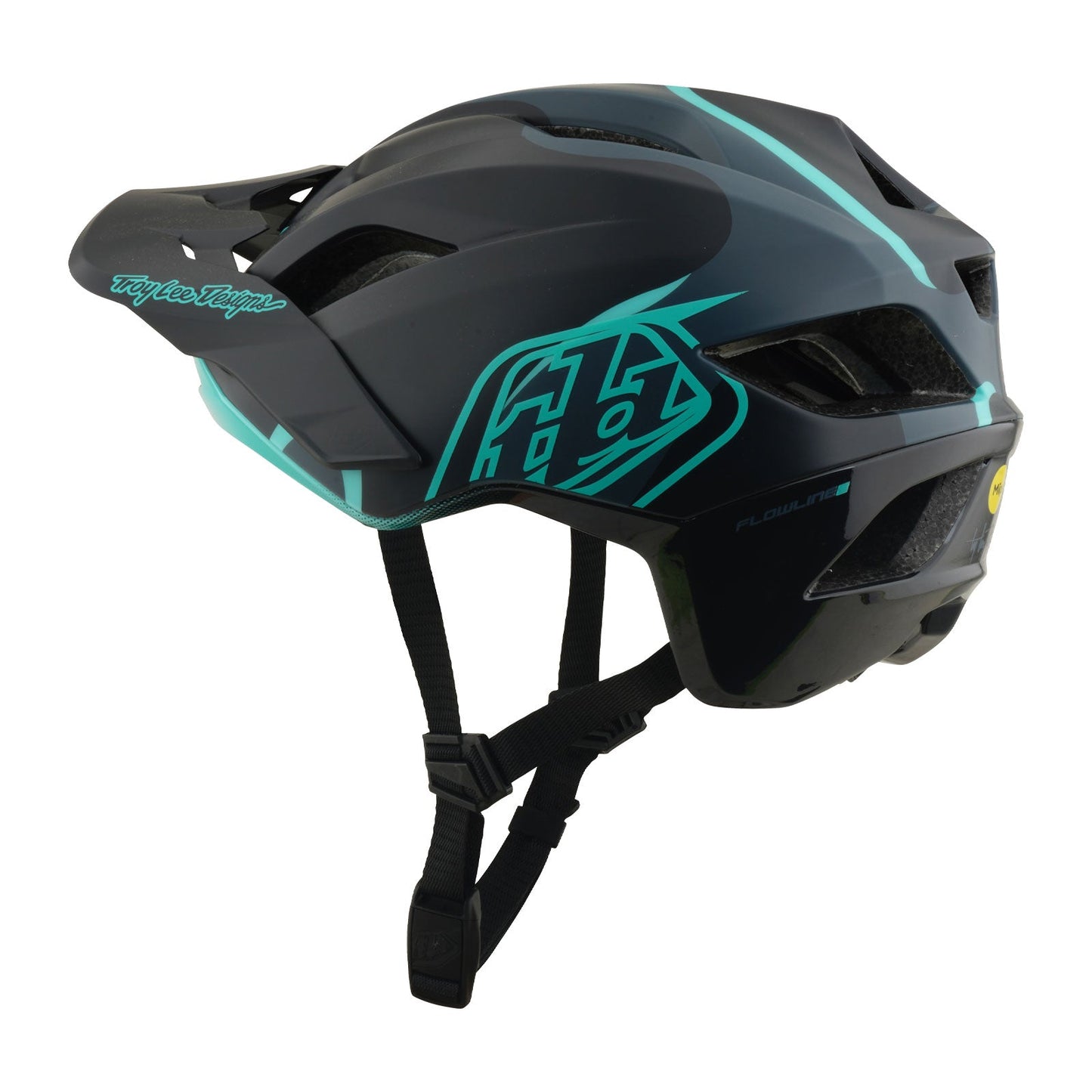 Flowline SE Helmet Badge Carbon / Real Teal