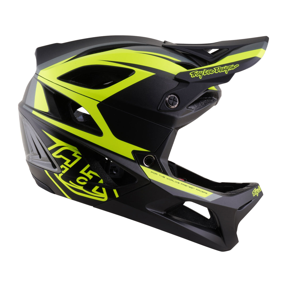 Stage 2 Helmet High Vz Charcoal / Flo Yellow