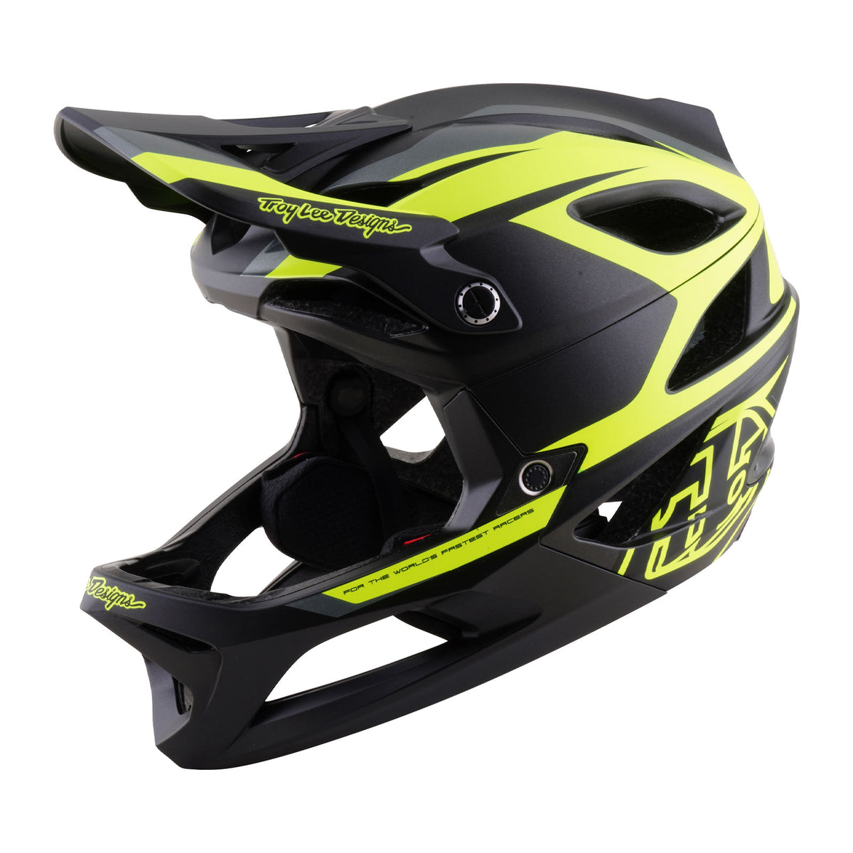 Stage 2 Helmet High Vz Charcoal / Flo Yellow