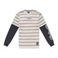 Skyline Fakie Ride LS Tee Stripe Pumice