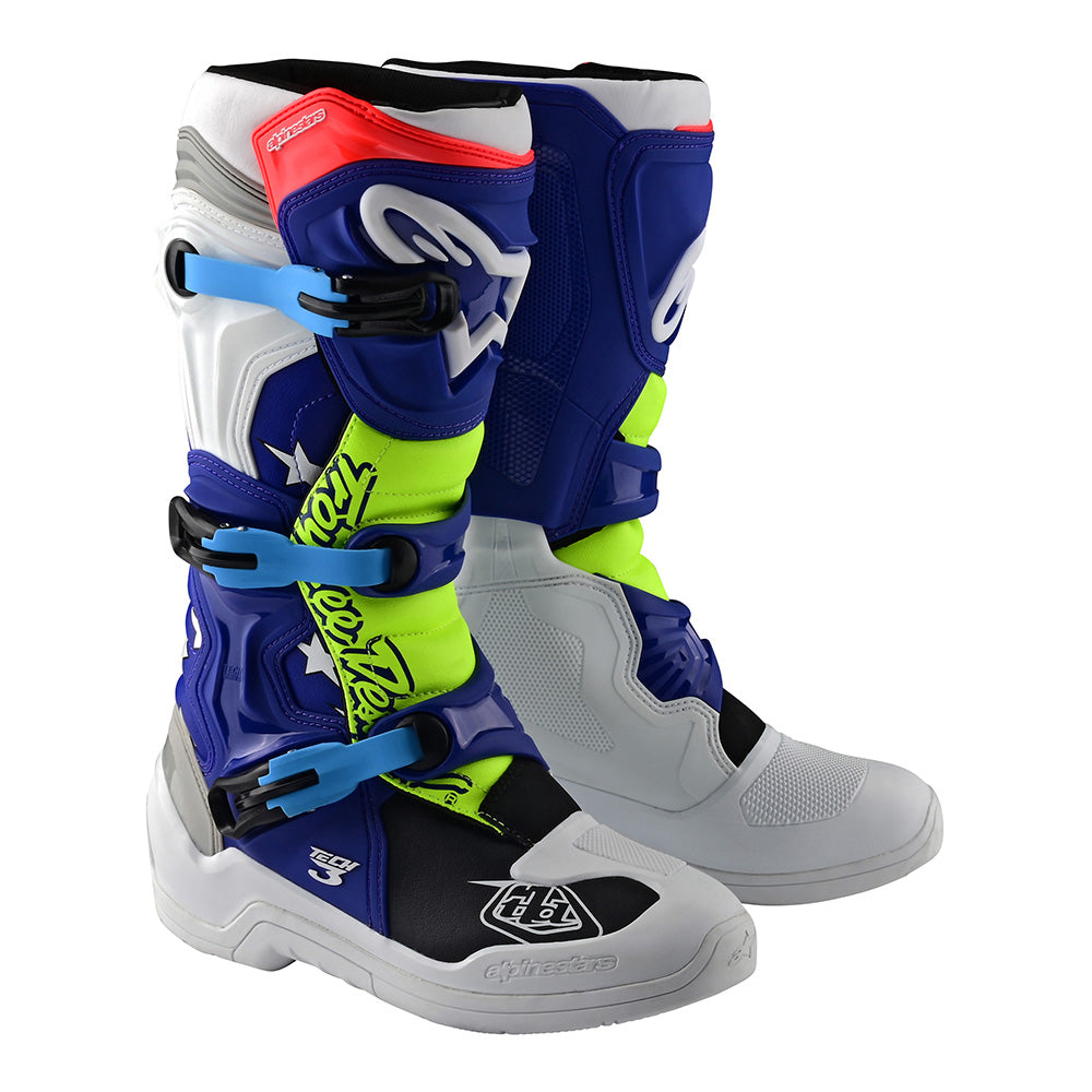 Alpinestars Tech 3 MX Boot Solid White / Blue – Troy Lee Designs UK