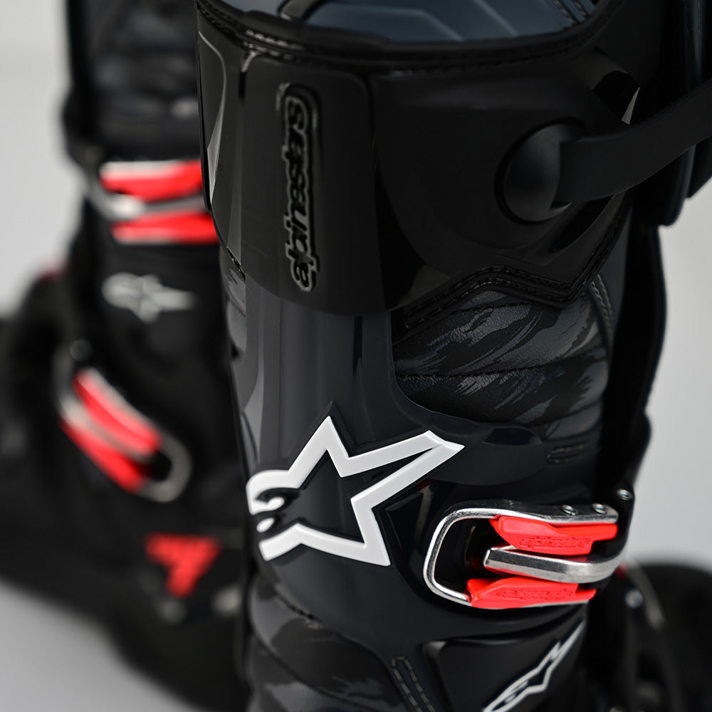 Troy Lee Alpinestars Tech 7 Enduro Boot Solid Black / Grey Camo